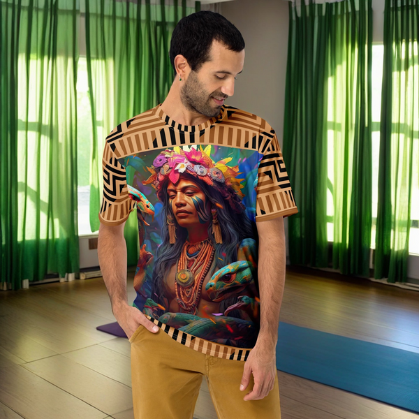 All Over T-Shirt: Ayahuasca Collection, celebrating indigenous wisdom.